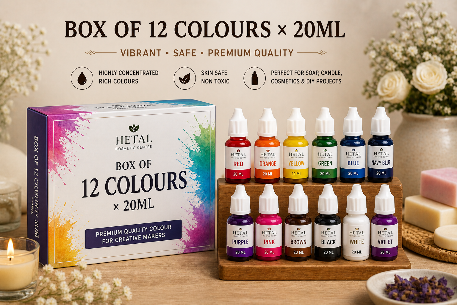 Box of 12 Colours 20ML