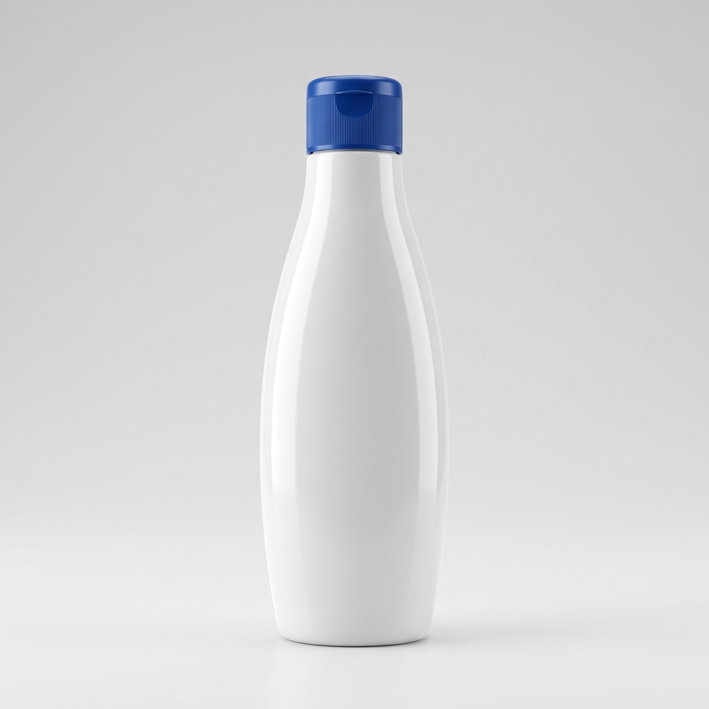 Blue Cap Shampoo Container